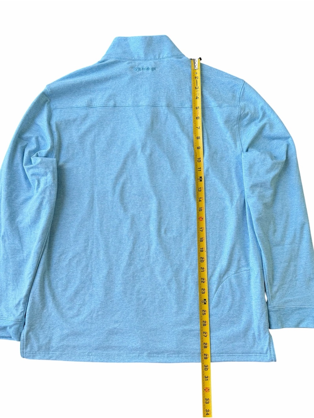 Birddogs Light Blue Heather Performance 1/4 Zip Golf Pullover Men’s Size XL - Picture 9 of 11